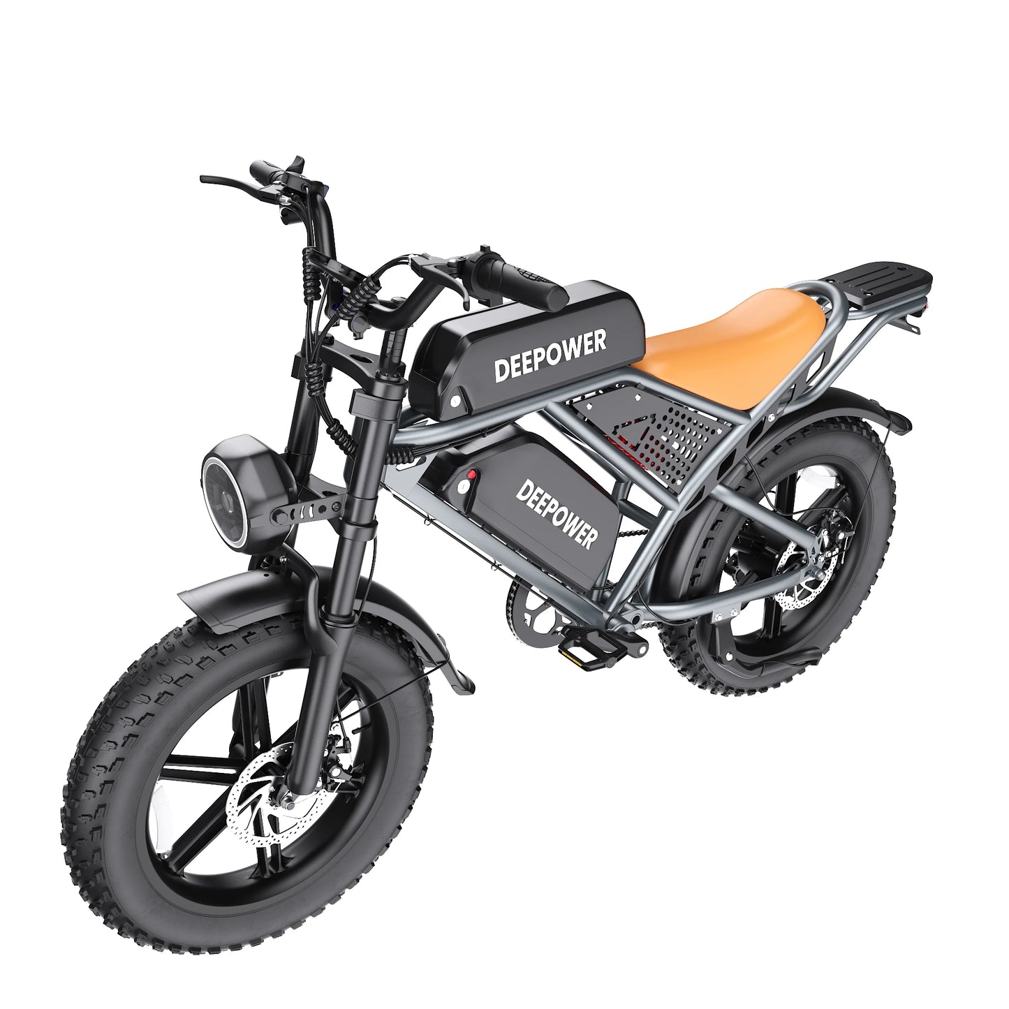 DEEPOWER QS7 Electric Bicycle 1000W Motor 48V60AH lithium battery Aldult Electric Bike 20*4.0 -In Fat Tire Snow E-bike EU Stock