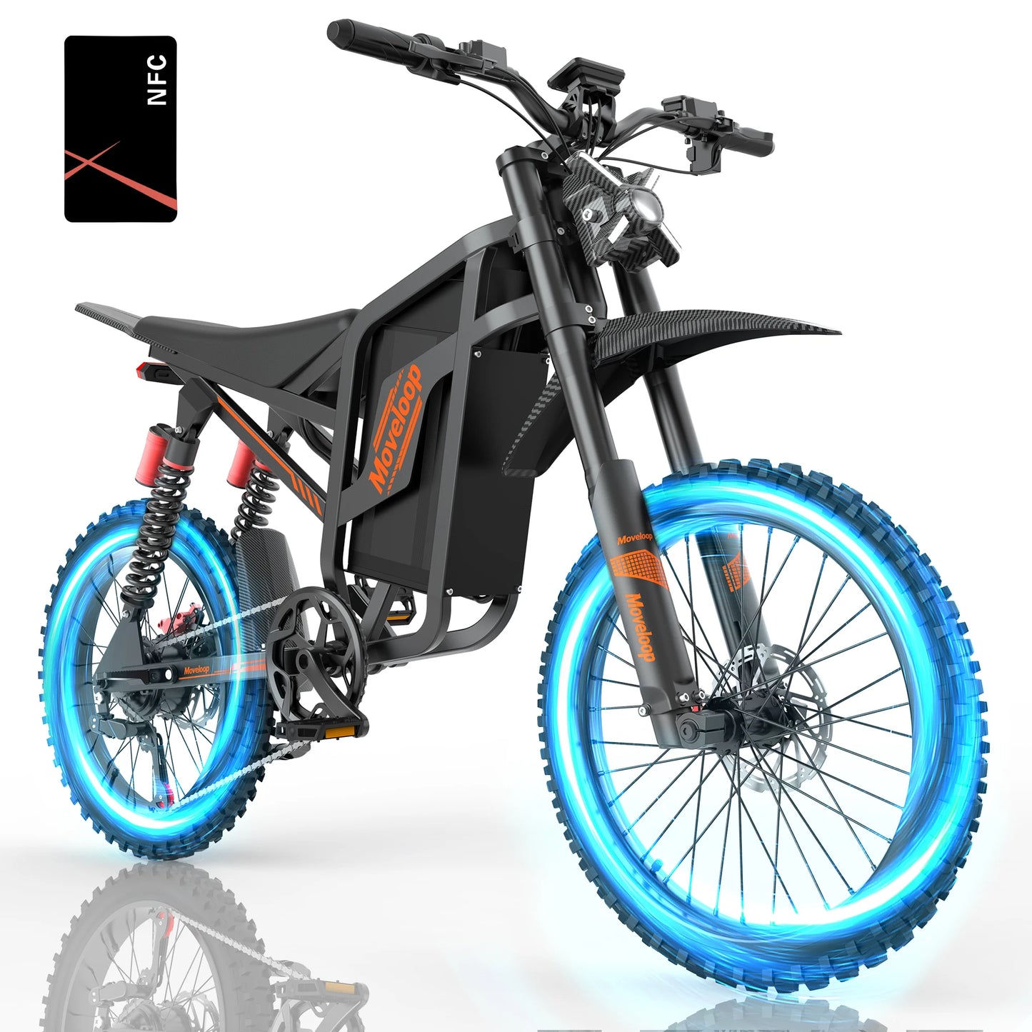 Moveloop S800 3000W Ebike Hydraulic brakes 48V/22.4AH Battery 45-100 Mi 35 Mph Ebike For Adults