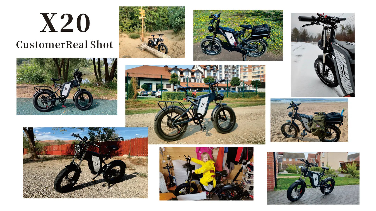 EKX X20 Electric Bicycle 48V 35AH Lithium Battery Adult Mountain Ebike 20 Inch Mountain Electric Men's Moped Road E Bikes