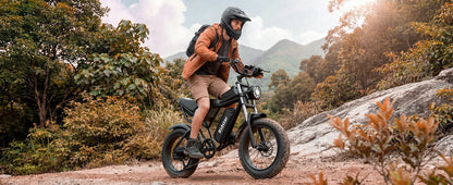 Ridstar Q30 2000W Electric Bike for Adults 48V 20Ah Detachable Battery 33MPH & 88 Miles Electric Motorcycle 20’’ Fat Tire E-Mou