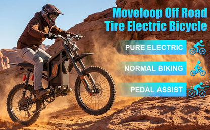 Moveloop S800 3000W Ebike Hydraulic brakes 48V/22.4AH Battery 45-100 Mi 35 Mph Ebike For Adults