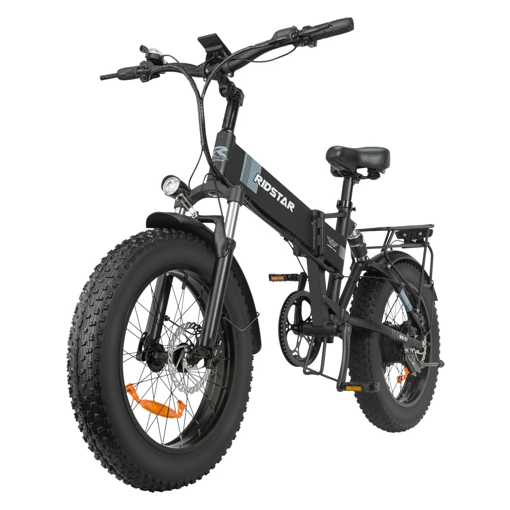 Ridstar Folding Electric Bike for Adults 1500W 48V 15AH 30MPH 50Miles 20" Fat Tire City Commuter EBike Foldable Bicycle UL2849