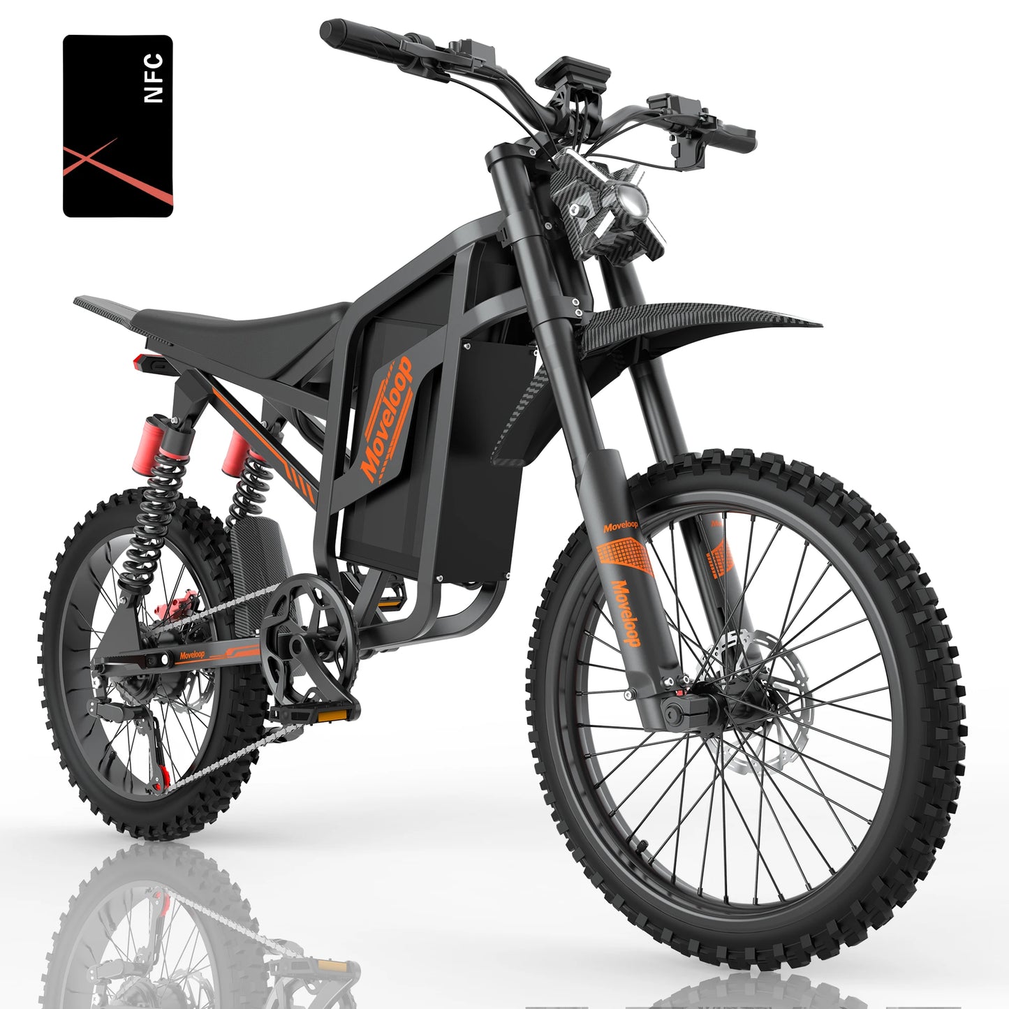 Moveloop S800 3000W Ebike Hydraulic brakes 48V/22.4AH Battery 45-100 Mi 35 Mph Ebike For Adults